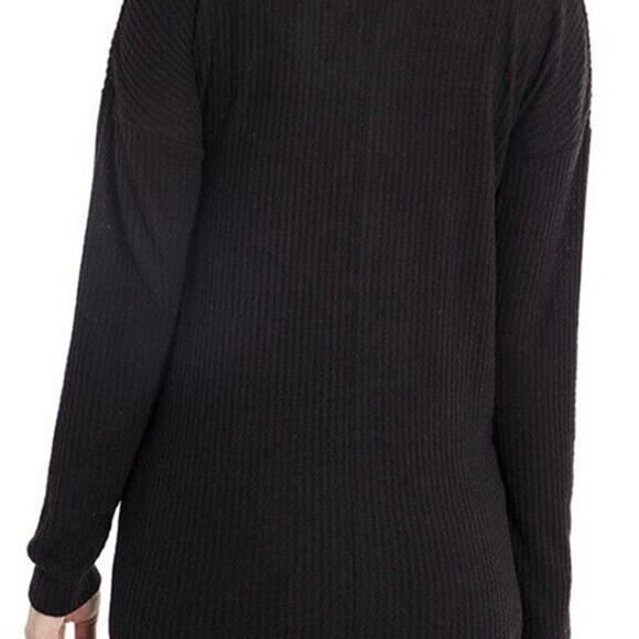 Isaac Mizrahi NY Womens Size Large Long Sleeve Waffle-Knit Button-Up Top, Grey - Picture 3 of 12